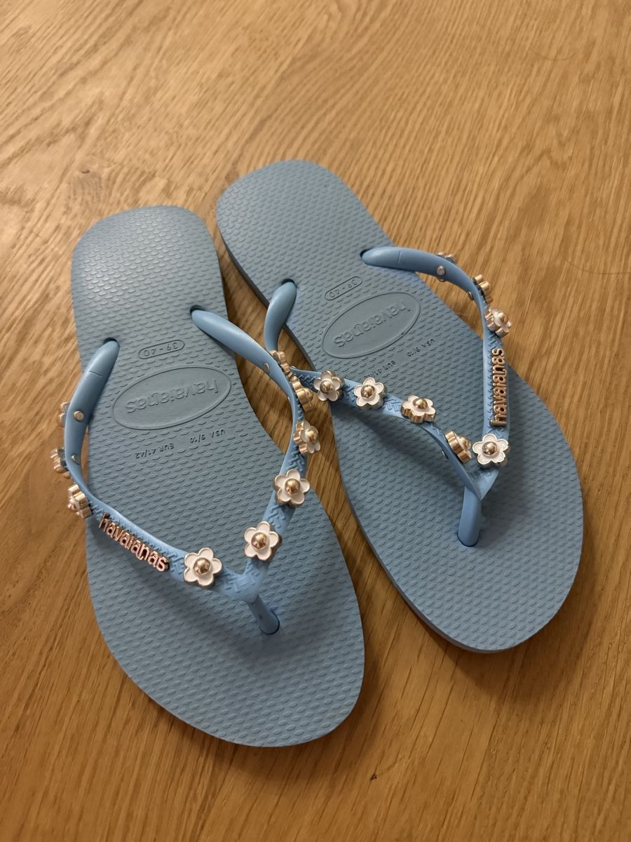 Havaianas Damenschuhe: Original Blauen Blumen Havaianas – Gebraucht aus Bottmingen von Itsclaire 6