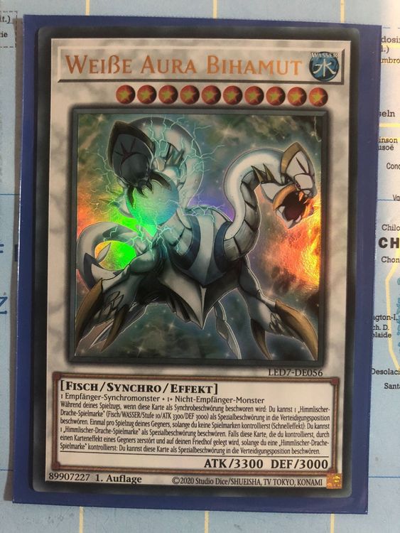 Yu-Gi-Oh! Karte 'White Aura Bihamut' – Ultra Rare, 1. Edition, Aus Rage Of Ra Set