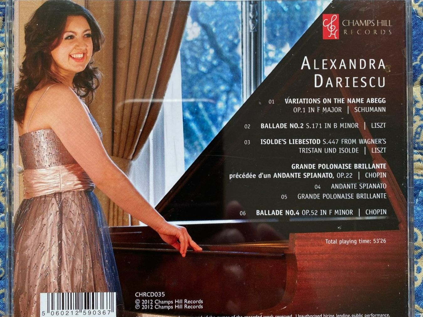 CD: Alexandra Dariescu - Schumann, Liszt, Chopin – Usato da Baden venduto da Customer 1