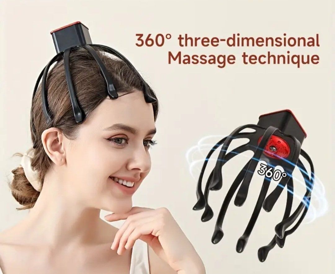 Dispositivi per massaggi: Elektrisches Kopfmassagegerät – Nuovo e nell'imballaggio originale da Effretikon venduto da American_Sportswear 2
