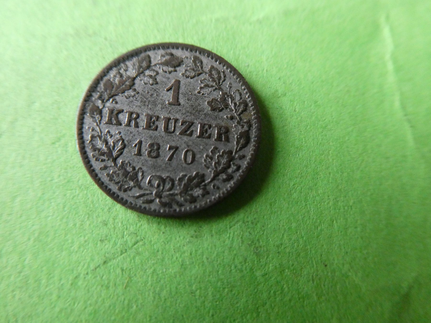 Toutes les monnaies: Württemberg 1870, 1 Kreuzer   Silber – D'occasion à Hinterforst par Rohusri 1