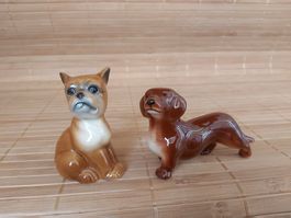 Versand möglich! Goebel Porzellan, Hunde, Boxer, Dackel