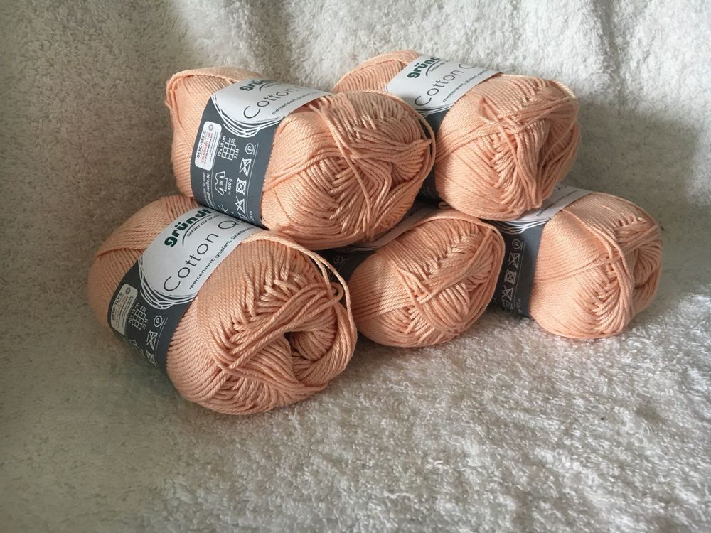 Gründl Filato Cotton Quick uni - filato sottile per uncinetto e maglia - filato lucido e delicato sulla pelle - 100% cotone - 10 gomitoli da 50 g / 125 m
