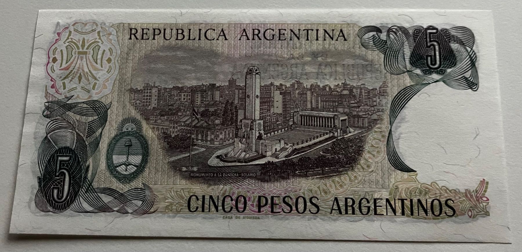 Banconote: Argentinien 5 Pesos Neuwertig – Nuovo (secondo la descrizione) da Algetshausen venduto da Carrhard 1