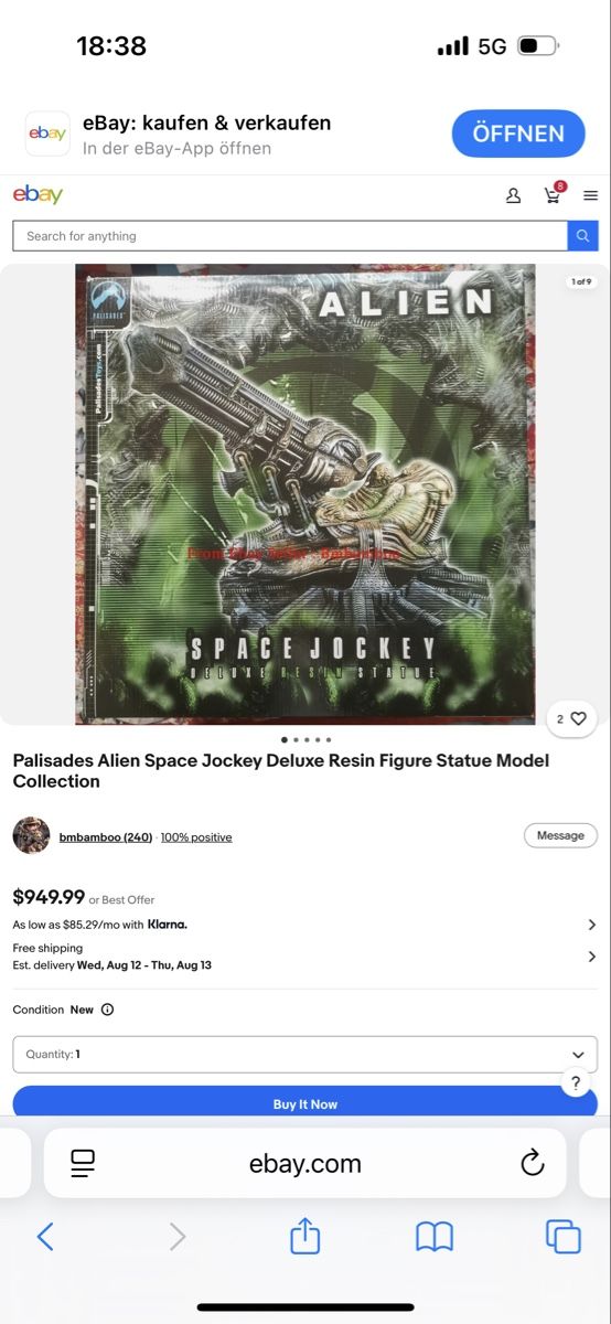 Figuren: Alien Space Jockey Modell Giger Palisades not Sideshow – Gebraucht aus Schlieren von Moviepropde 7