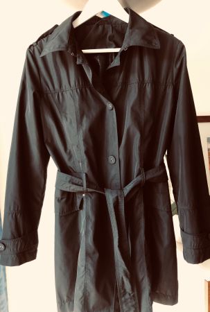 Trenchcoat Gr.M(38/40) Mit Gürtel, schwarz, Frühling/Herbst!