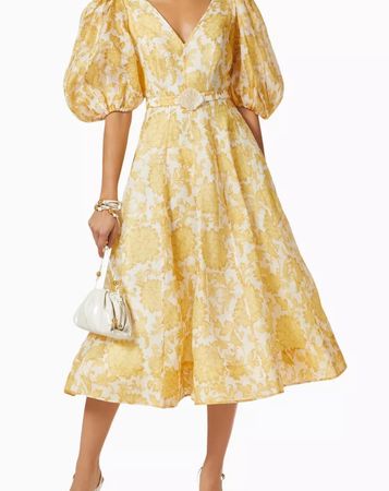 Zimmermann Rare Silk Linen Midi Dress [Retail Price $1500]