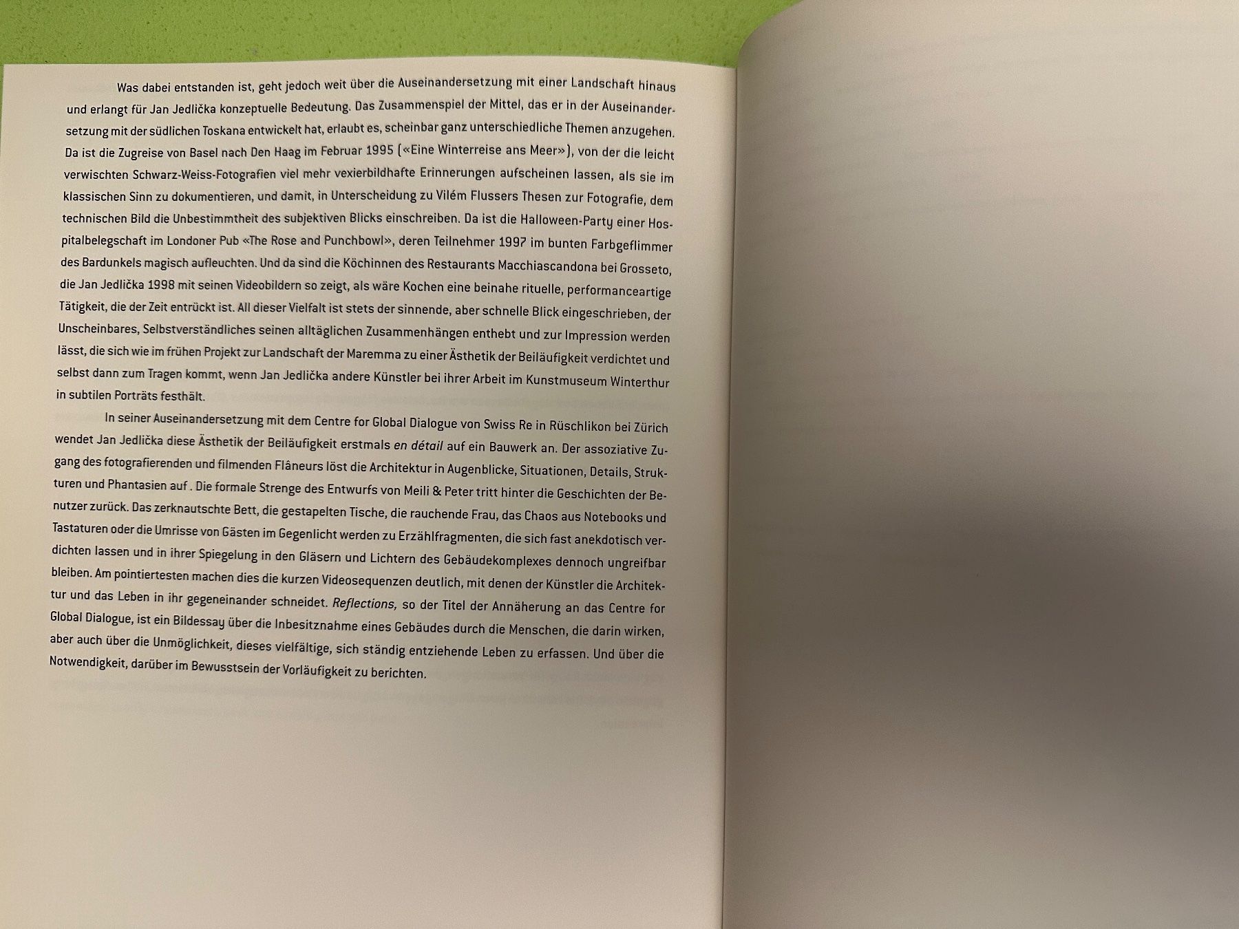 Livres: Jan Jedlicka: Reflections e/d 2003 – D'occasion à Zürich par allp 9