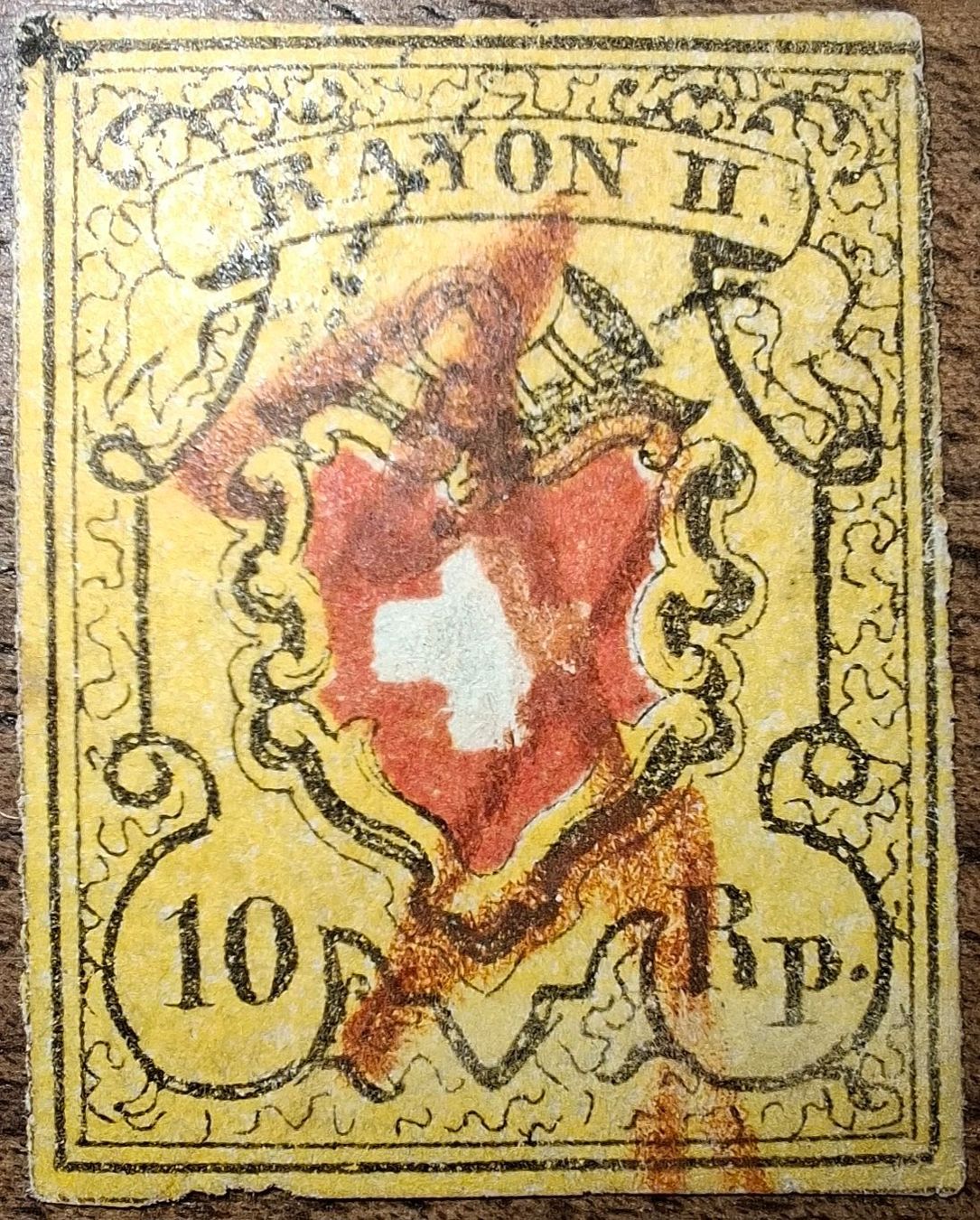 Tutti i francobolli: Rayon Typ 27 D - RO Kat. 200.- – Usato da Balgach venduto da SIMEON27