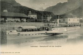 Interlaken   BE  -   Dampfschiff HELVETIA    ca.  1 9 0 0