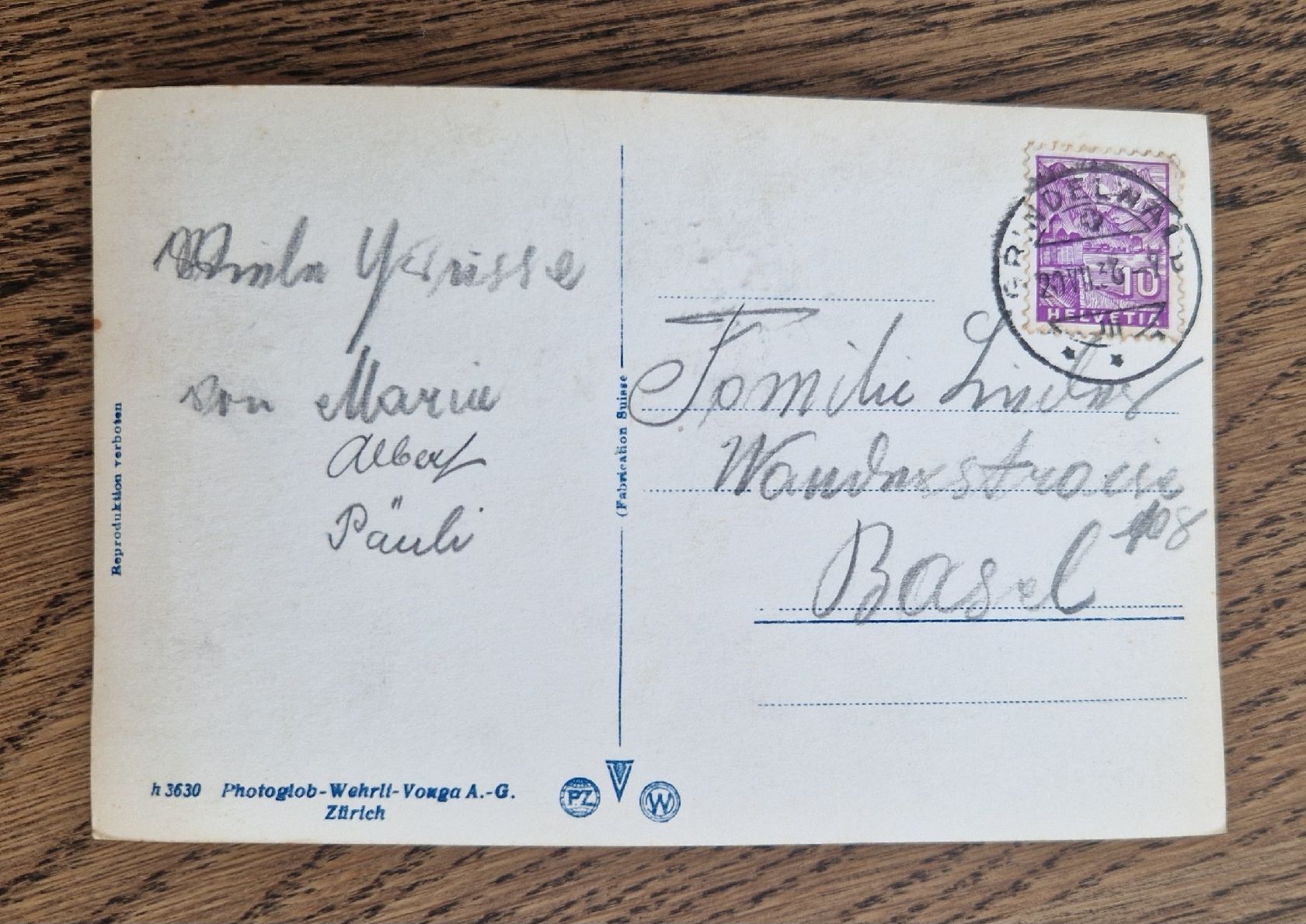 Cartoline postali: Grindelwald, Eisgrotte am oberen Gletscher 1936, n. Basel – Usato da Ebikon venduto da Donar50 2