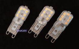 NEU  3 Stück G9 LED Glühbirne 3W SMD2835 Warmweiss