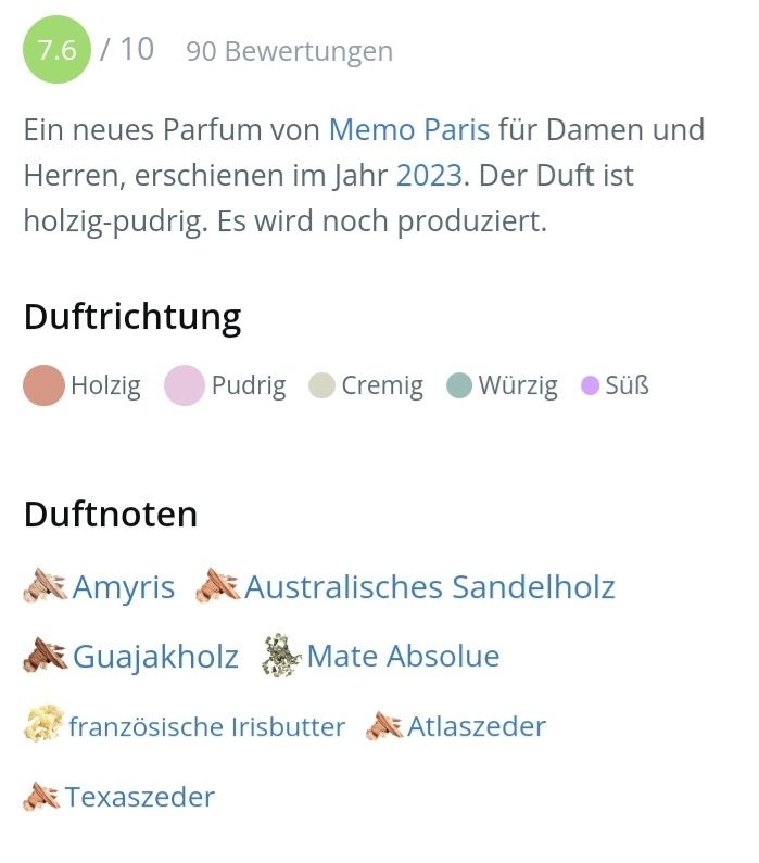 Profumi & Eau de Toilette: 5 ml MEMO INVERNESS ABFÜLLUNG – Nuovo (secondo la descrizione) da St. Gallen venduto da CaliSunshine 3
