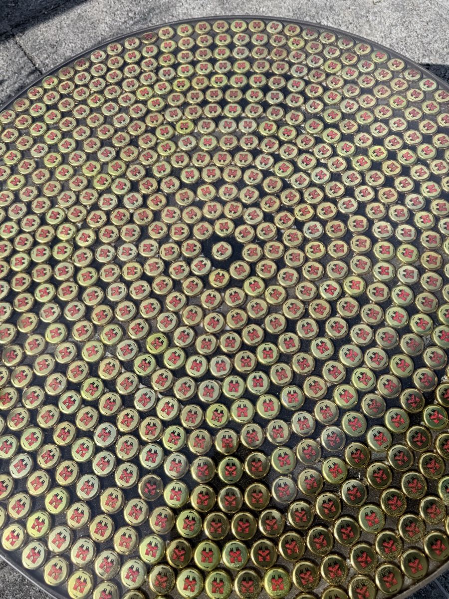 Tables: Einzigartiger Feldschlösschen Epoxidharz Couchtisch – D'occasion à Böckten par Twenty25five 3