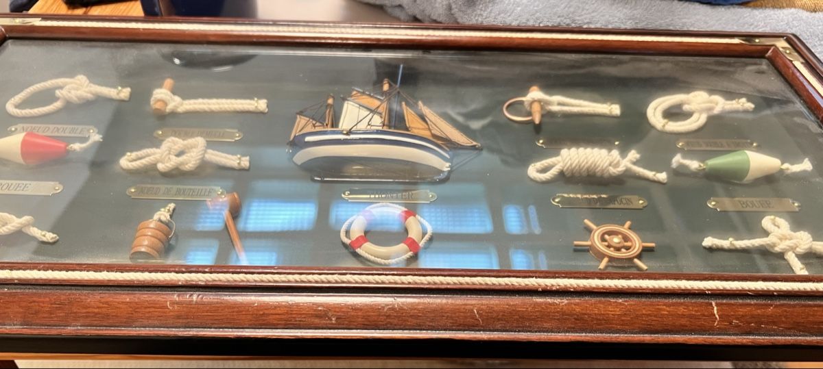 Foto & Immagini: Knotentafel, maritimes Bild, Schifffahrt, Vitrine  – Usato da Sevelen venduto da Ritiplampi 1