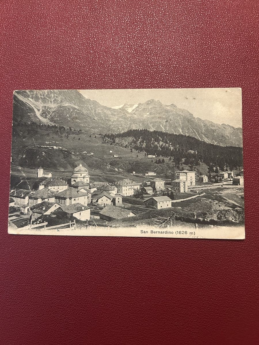 Cartoline postali: San Bernardino 1913 – Usato da Breganzona venduto da Milesbo