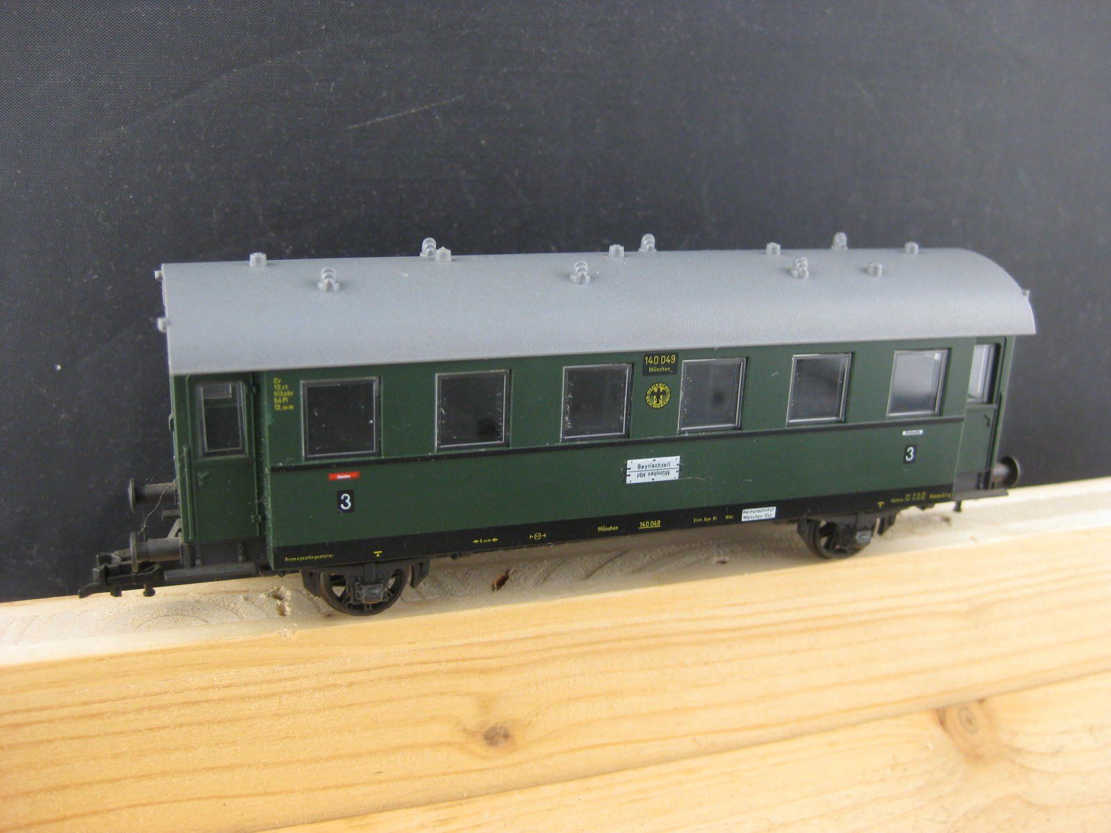 Fleischmann Modellini di ferrovie: Fleischmann 3 DRG Oldtimerwagen, ohne OVP, mit Fleischmann P – Usato da Malters venduto da Marosko 4