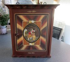 Alter Apothekerschrank - Wandschrank mit Bauernmalerei