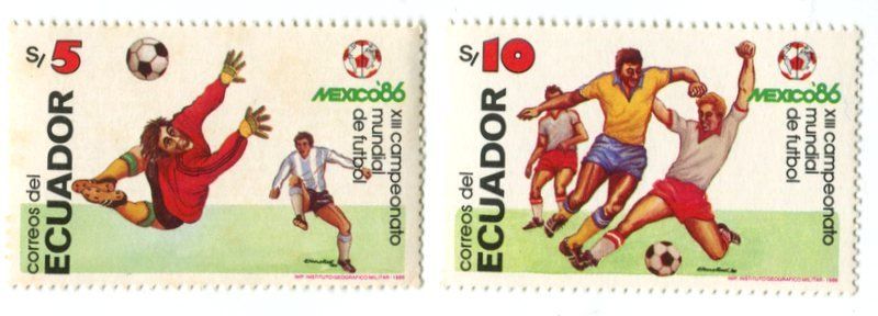 Tous les timbres: Briefmarken "Fussball". Ecuador. – Neuf avec emballage d'origine à Basel par Butsch5