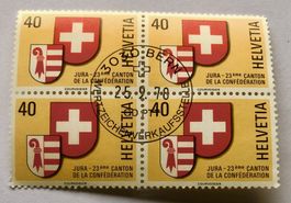 4er Block Nr.421 Stempelt Bern 1978   