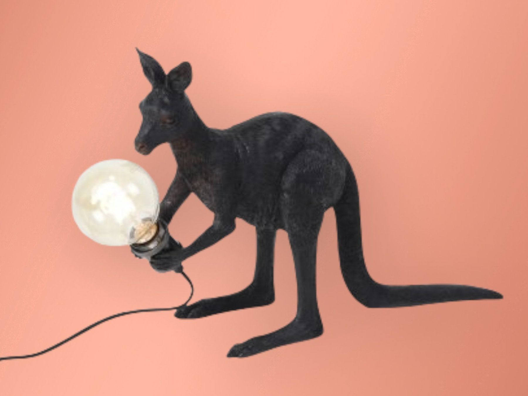 Lampade: Känguru Lampe matt Schwarz – Nuovo e nell'imballaggio originale da Schaffhausen venduto da AtelierPudesco 1