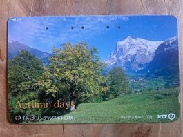 Telefonkarte Japan Wetterhorn