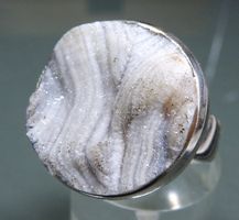 Quarz Desert Druzy Silber 925 Fingerring Utah USA