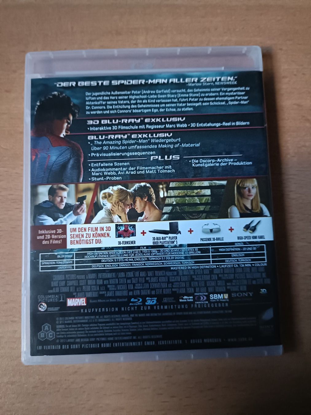 Tutti i DVDs: The Amazing Spiderman - 3D – Usato da Köniz venduto da Movieportal007 1