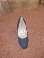 Damen Pumps dunkelblau Grösse 38 leder neuwertig.