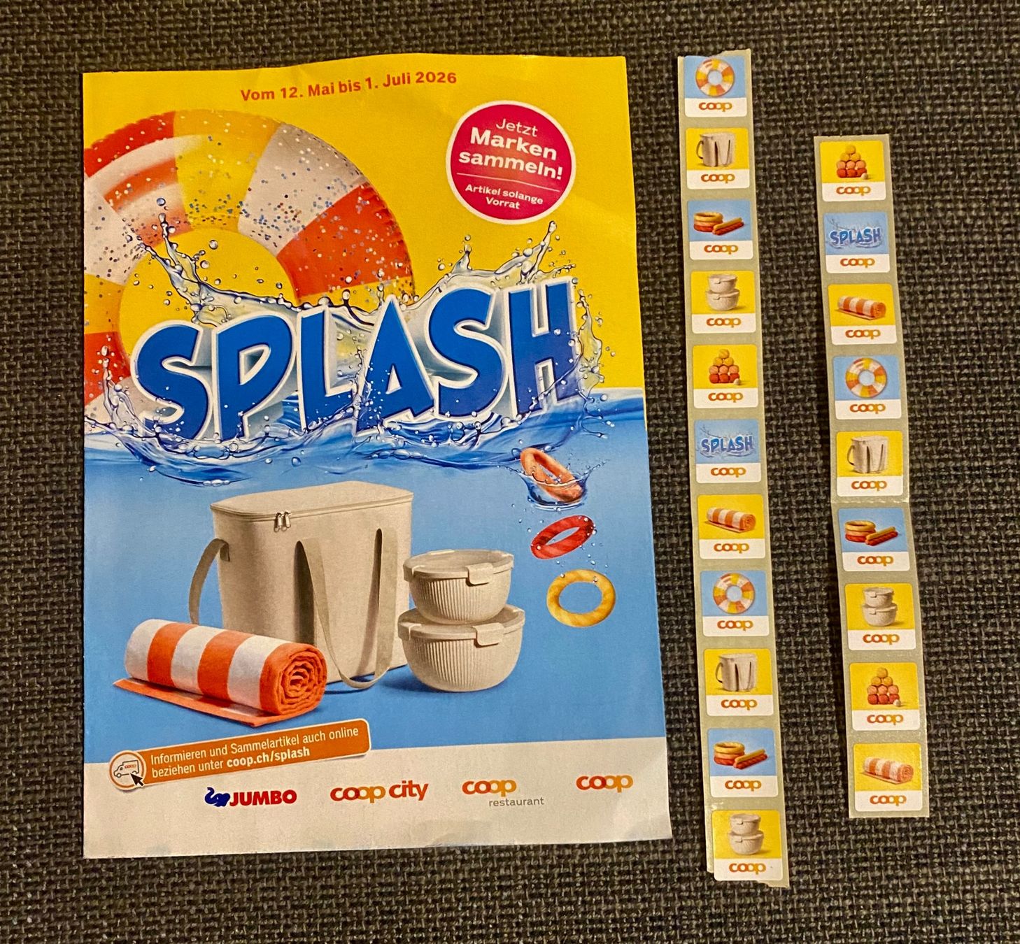Coop Raccolte di bollini & punti: SPLASH / 20 lose Märkli / COOP – Nuovo (secondo la descrizione) da Nussbaumen AG venduto da schuba2000