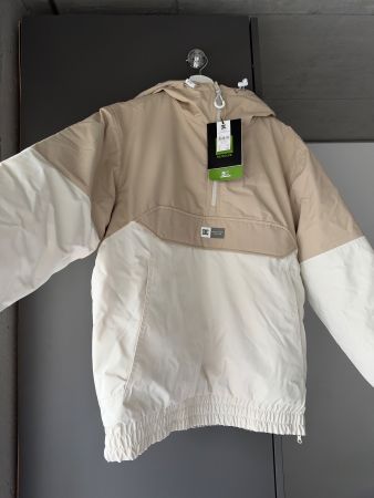 Neue DC Snowboardjacke | Beige/Weiss | Grösse M