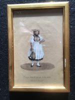 Femme tenant son sac à la main 1820 Soleure Lithografie Lory