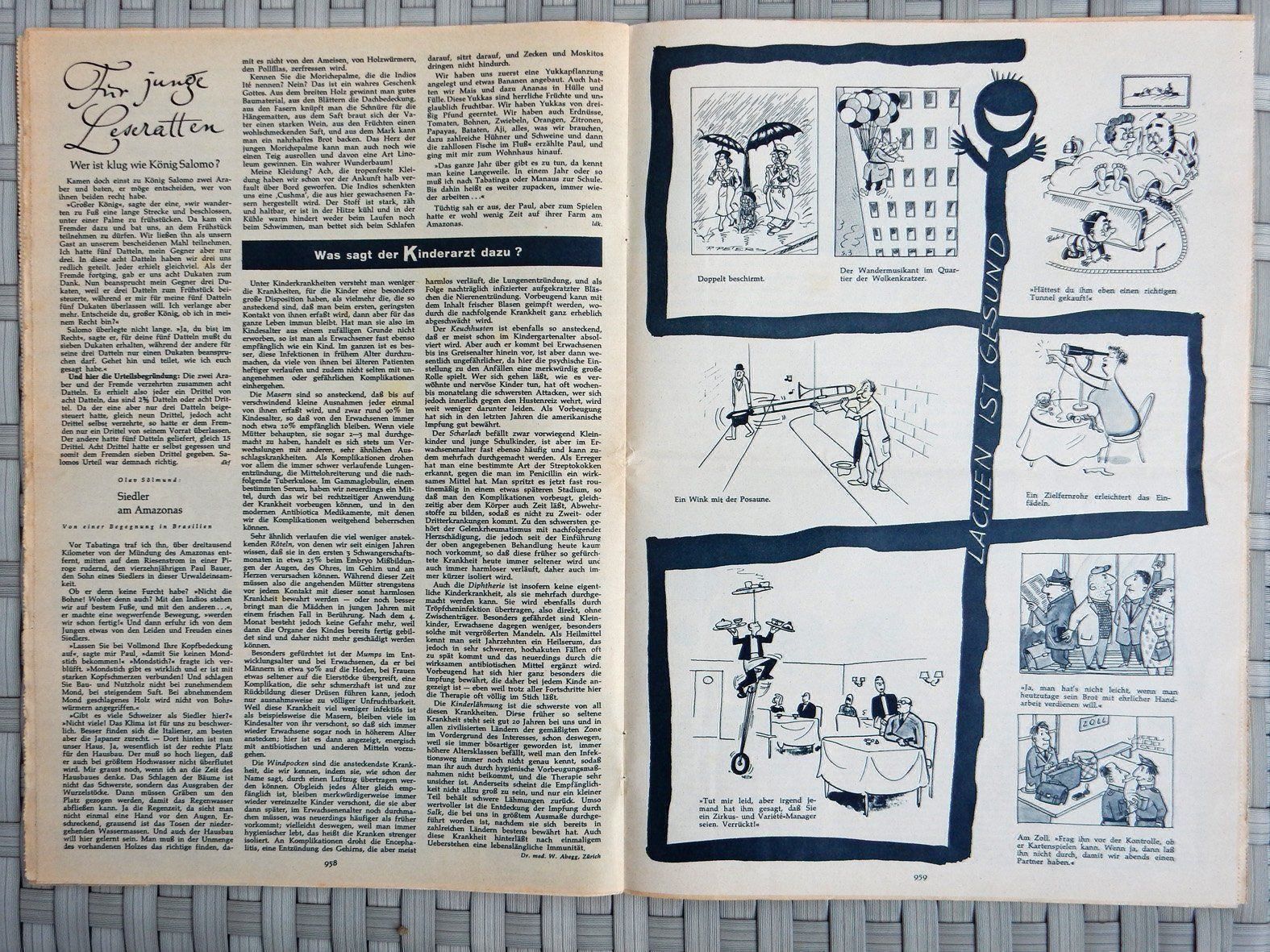 Riviste & Magazine: Original-Ausgabe "Schweizer Heim"  1957 – Usato da Bassersdorf venduto da Villavia 6