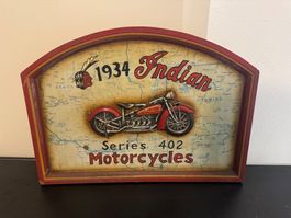 Indian Motorcycles Holzschild