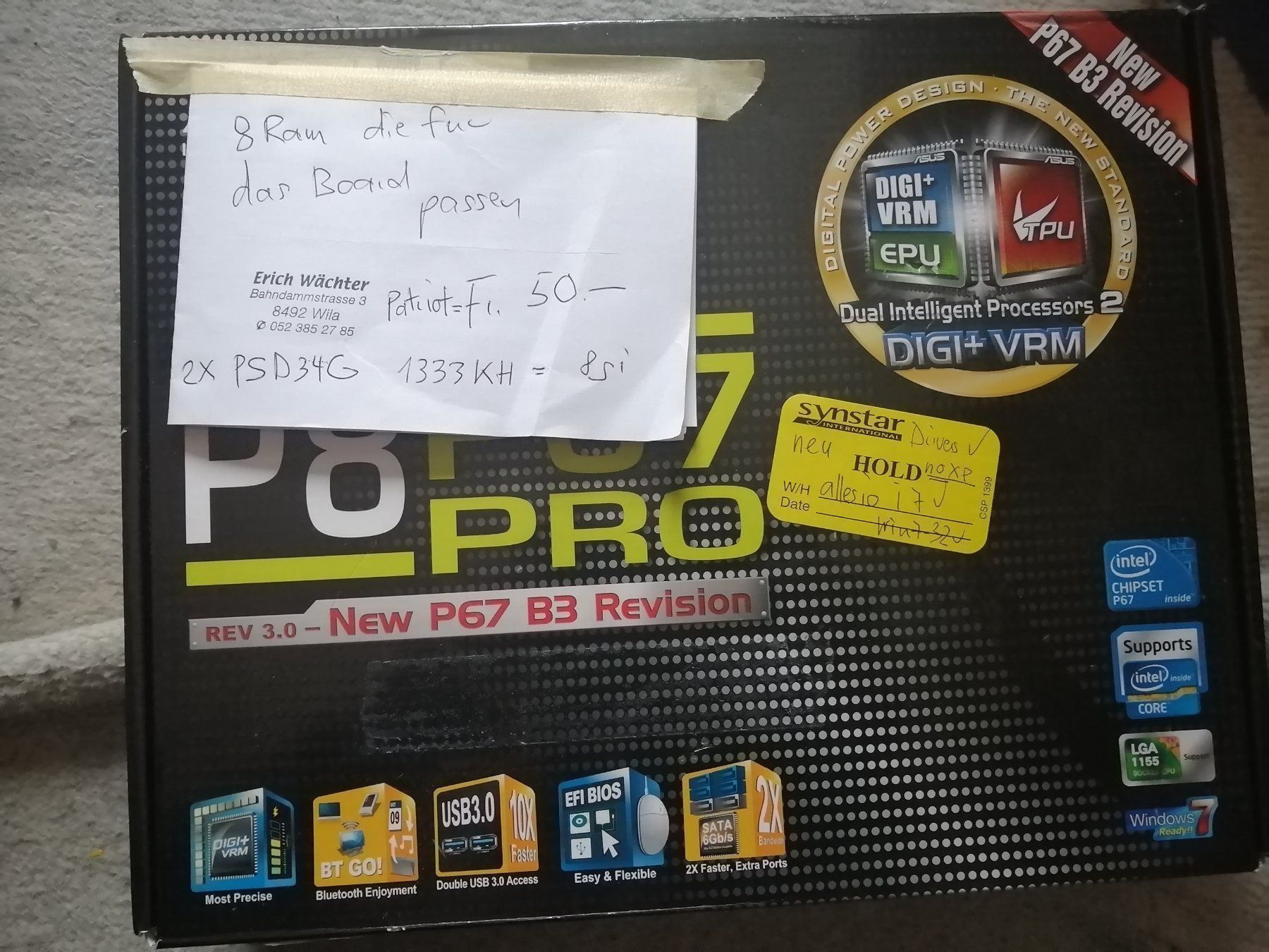 Schede madri: mainboard usb 3 mit cpu  i7 neu – Nuovo e nell'imballaggio originale da wila venduto da audi48 2