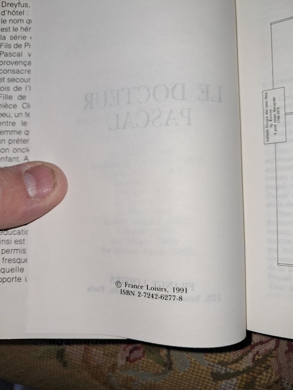 Libri: Le Docteur Pascal d'Émile Zola. – Usato da Le locle venduto da juliensaran 1