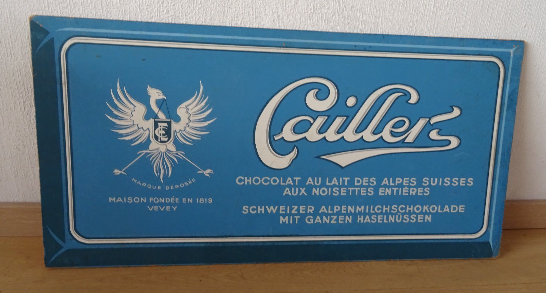 Cailler Insegne: Werbeschild Cailler-Schokolade – Usato da Züberwangen venduto da Christine55