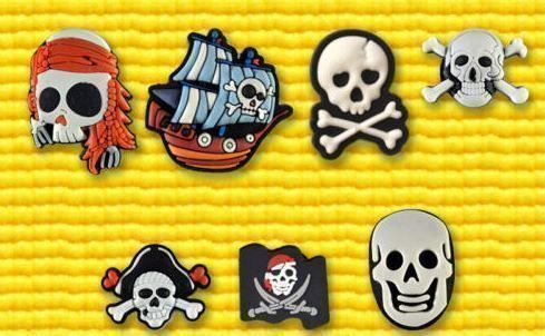 Tutte le decorazioni: Pirates: 7 shoecharms jibbitz – Nuovo e nell'imballaggio originale da Lutry venduto da kylab7