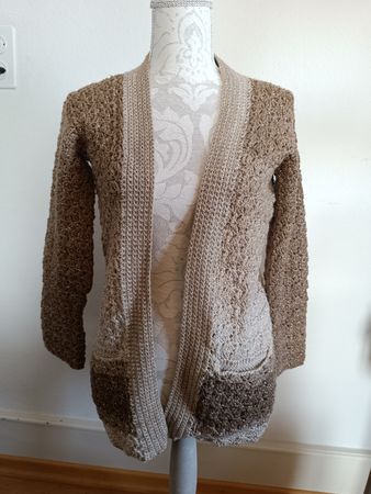 selbstgehäkelte Jacke, Grösse M/L