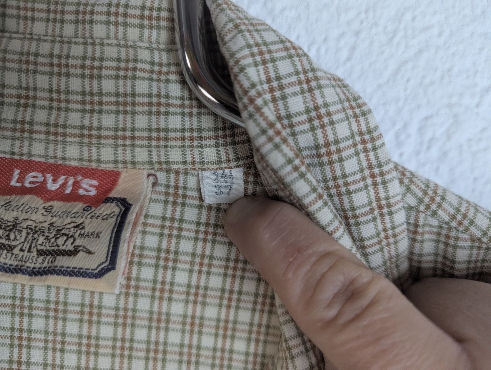Levi's Camicie: Rare Vintage LEVI'S Checked Shirt White Tab - Size S – Usato da Erlinsbach SO venduto da Meytalien 3