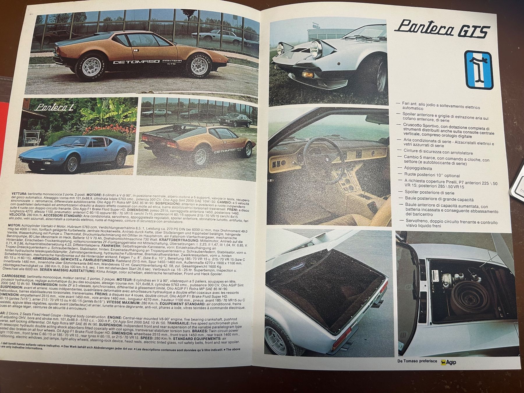 De Tomaso Dokumente: Brochure DE TOMASO Pantera GTS – Neu (gemäss Beschreibung) aus Genève von pie_dr8z 1