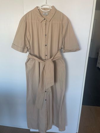 Woolrich Hemdkleid, Gr. XL, Beige, Sommerlich leicht!