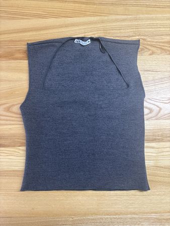 Zara Sleeveless Top - Grey, Size M
