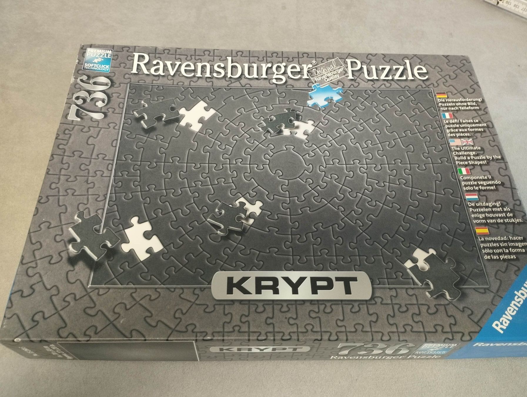 Ravensburger Puzzles: Ravensburger Krypt Puzzle, 736 Teile - Ultimative Herausford – Neu und originalverpackt aus Murg von mar_bkc8