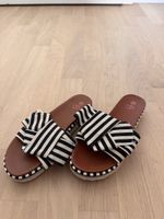 Sandals platform size 37 striped bow