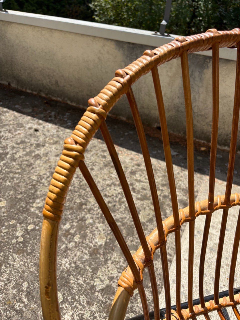 Poltrone: Mid-Century Rattan-Sessel – Usato da Ins venduto da ab_80 2