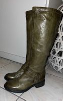 MIUS  Leder Stiefel Olivegrün