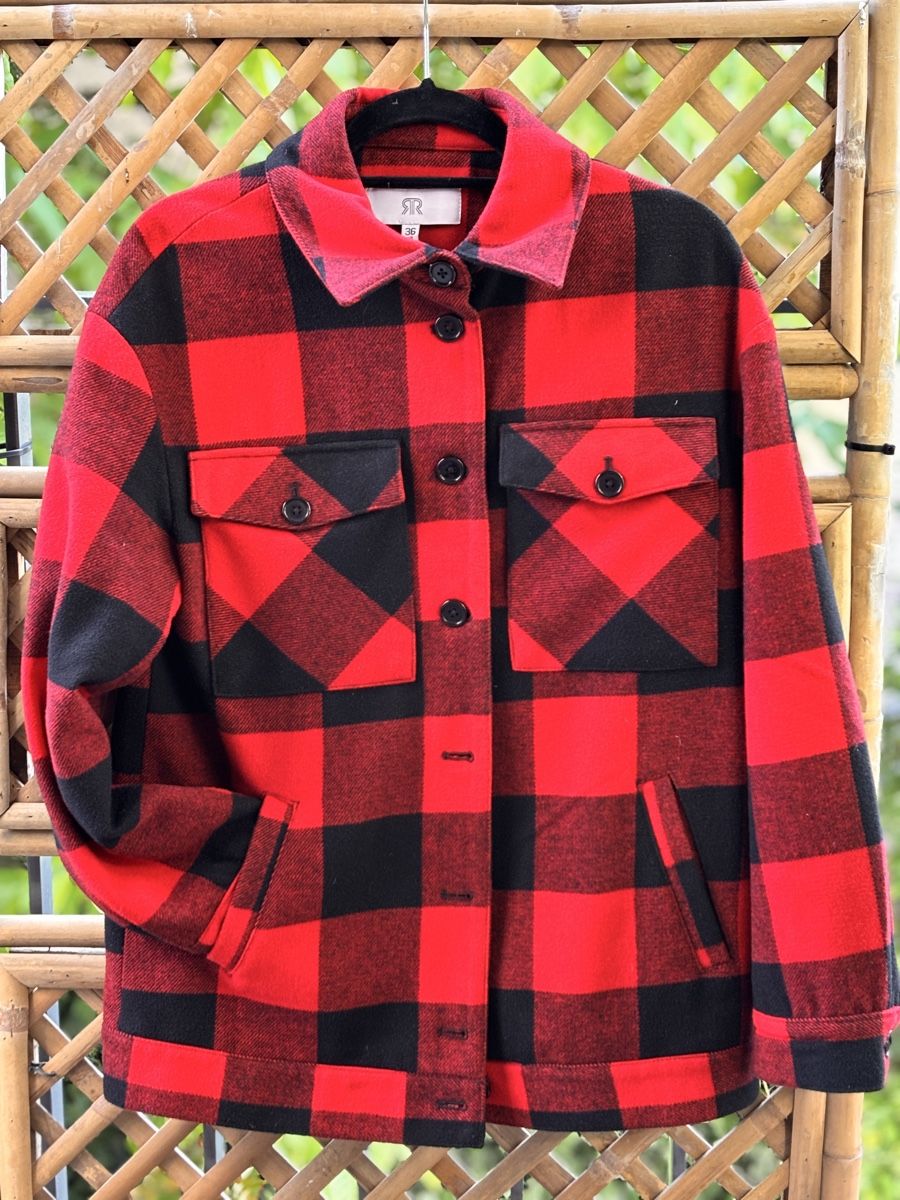 Giacche: Rote Holzfällerjacke, Grösse 36 – Usato da Zürich venduto da summertime01
