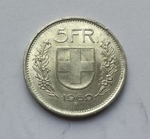 1969 5 Franken unz Silber ab Fr. 1.-