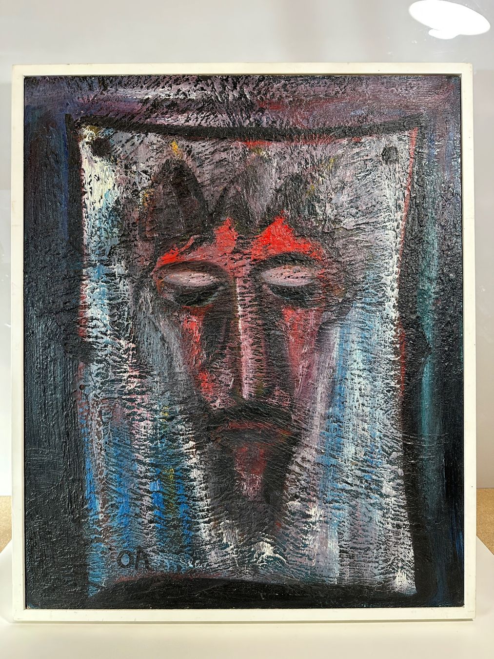 Dipinti: Oskar Althaus Ölgemälde Christus Expressionismus OA – Usato da arlesheim venduto da Art.en1 1